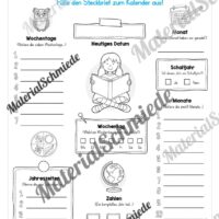 Arbeitsheft Kalender: Grundwissen & Datum (Arbeitsblatt 10)