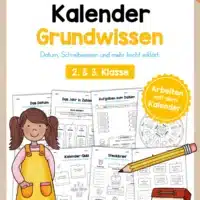 Arbeitsheft Kalender: Grundwissen & Datum (10 Arbeitsblätter)