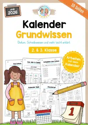 Arbeitsheft Kalender: Grundwissen & Datum (10 Arbeitsblätter) Arbeitsheft Kalender: Grundwissen & Datum (10 Arbeitsblätter)