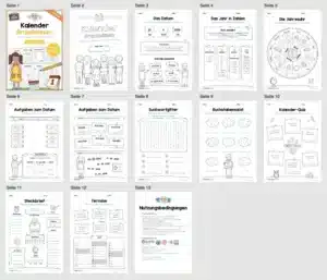 Arbeitsheft Kalender: Grundwissen & Datum (Überblick) Arbeitsheft Kalender: Grundwissen & Datum (Überblick)