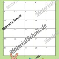 Kalender: Wiederverwendbare Vorlagen zu den Monaten (April)