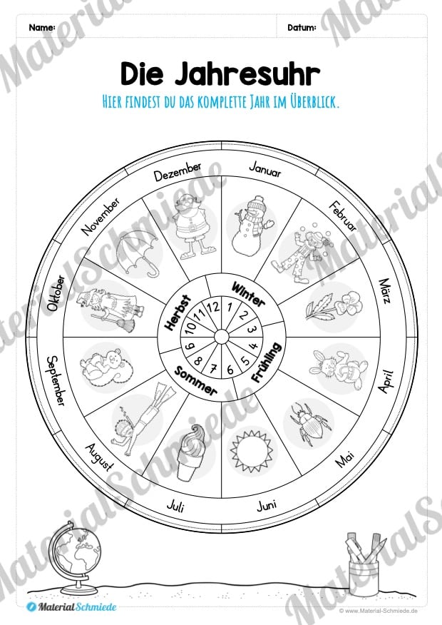 Kalender – Thema Jahreszeiten (Vorschau 02)
