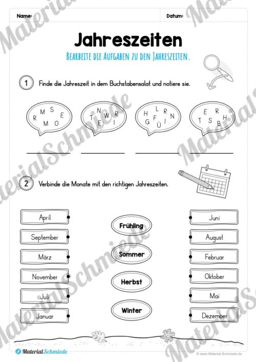 Kalender - Thema Jahreszeiten (Vorschau 06)