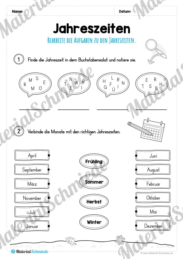 Kalender – Thema Jahreszeiten (Vorschau 06)