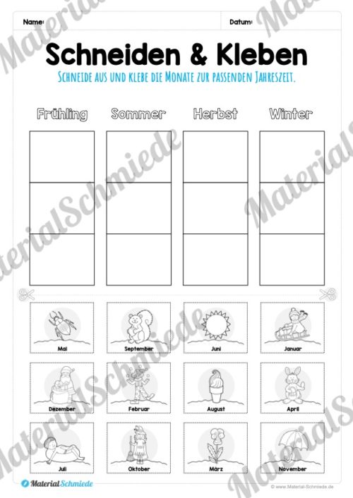 Kalender - Thema Jahreszeiten (Vorschau 10)