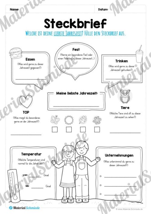Kalender - Thema Jahreszeiten (Vorschau 11)