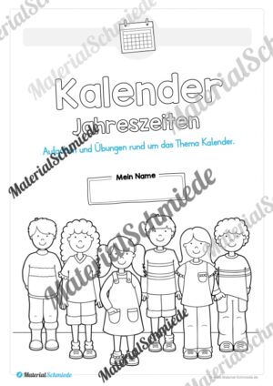Kalender: Thema Jahreszeiten (Arbeitsblatt 01) Kalender: Thema Jahreszeiten (Arbeitsblatt 01)