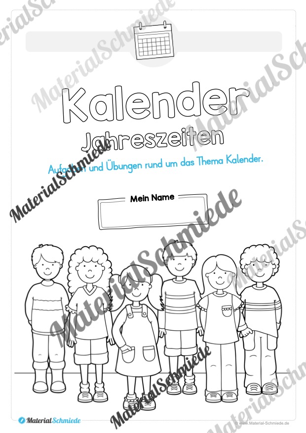 Kalender: Thema Jahreszeiten (Arbeitsblatt 01) Kalender: Thema Jahreszeiten (Arbeitsblatt 01)