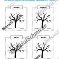 Kalender: Thema Jahreszeiten (Arbeitsblatt 04)