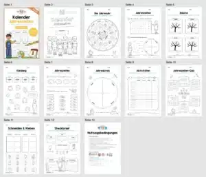 Kalender: Thema Jahreszeiten (Überblick) Kalender: Thema Jahreszeiten (Überblick)