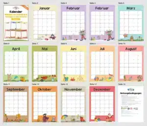 Kostenlos: Wiederverwendbare Kalender-Vorlagen zu den Monaten (Überblick) Kostenlos: Wiederverwendbare Kalender-Vorlagen zu den Monaten (Überblick)