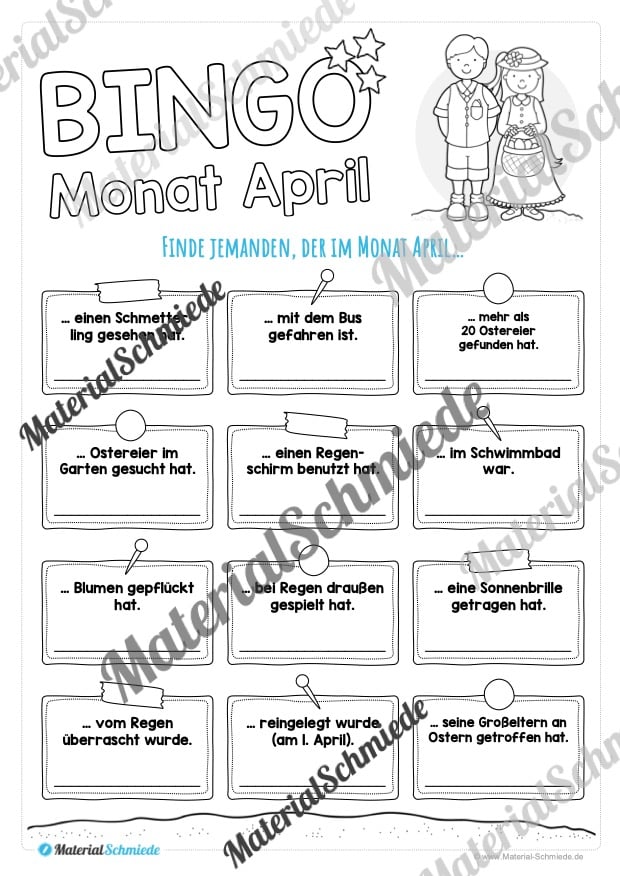 Bingo: Monat April (Vorschau)