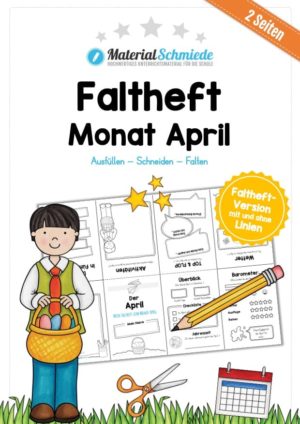 Faltheft: Monat April