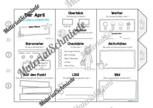 Leporello Monat April (Vorschau)