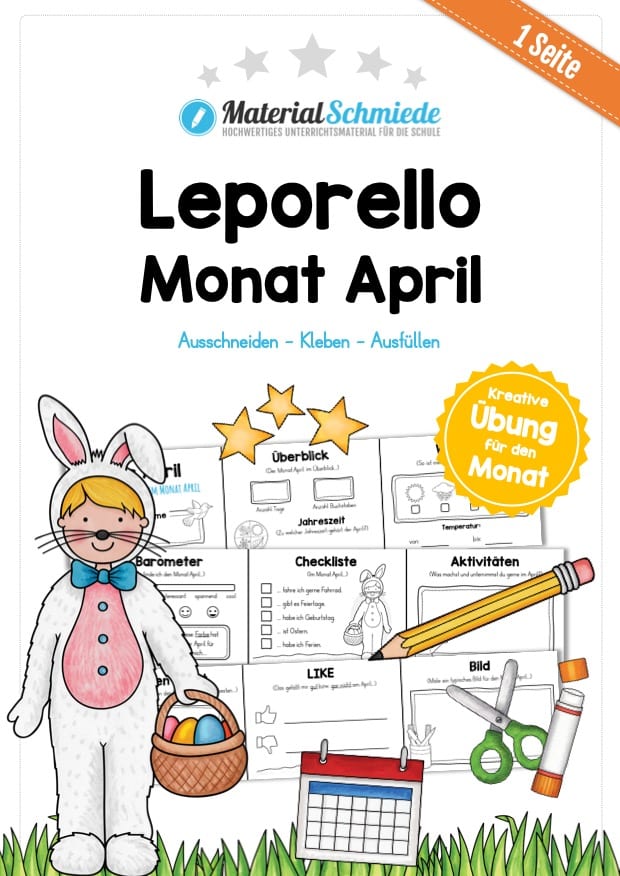 Leporello Monat April
