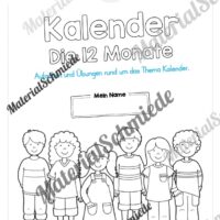Arbeitsheft Kalender: Die 12 Monate (Arbeitsblatt 01)
