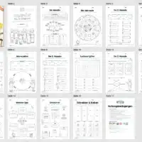 Arbeitsheft Kalender: Die 12 Monate (Überblick)