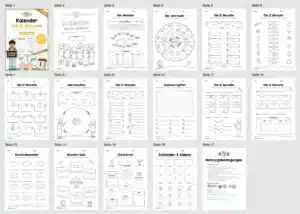 Arbeitsheft Kalender: Die 12 Monate (Überblick) Arbeitsheft Kalender: Die 12 Monate (Überblick)