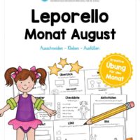 Leporello Monat August