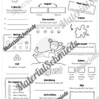 Steckbrief: Monat August (Vorschau)