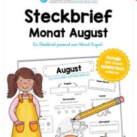 Steckbrief: Monat August