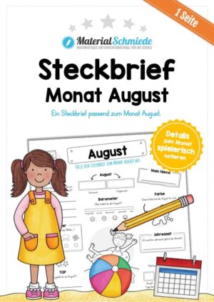 Steckbrief: Monat August