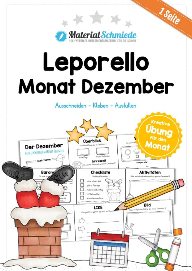 Leporello Monat Dezember