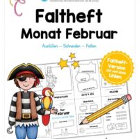 Faltheft: Monat Februar