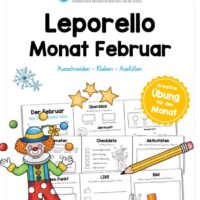 Leporello Monat Februar