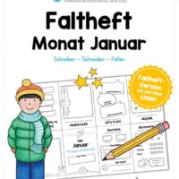 Faltheft: Monat Januar