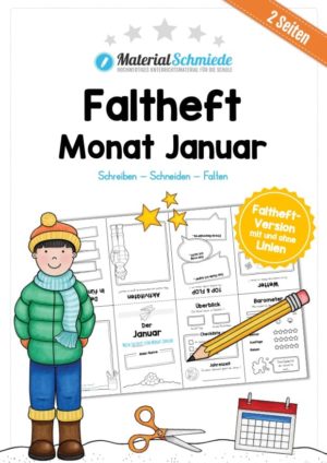 Faltheft: Monat Januar