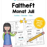 Faltheft: Monat Juli