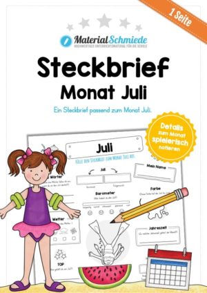 Steckbrief: Monat Juli