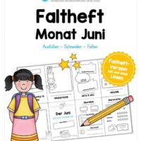 Faltheft: Monat Juni