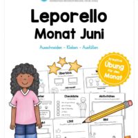 Leporello Monat Juni