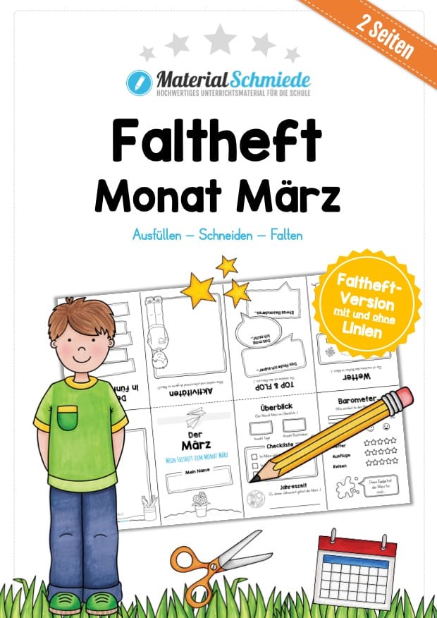 Faltheft: Monat März