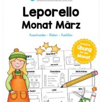 Leporello Monat März
