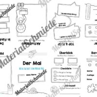 Faltheft: Monat Mai (ohne Linien)