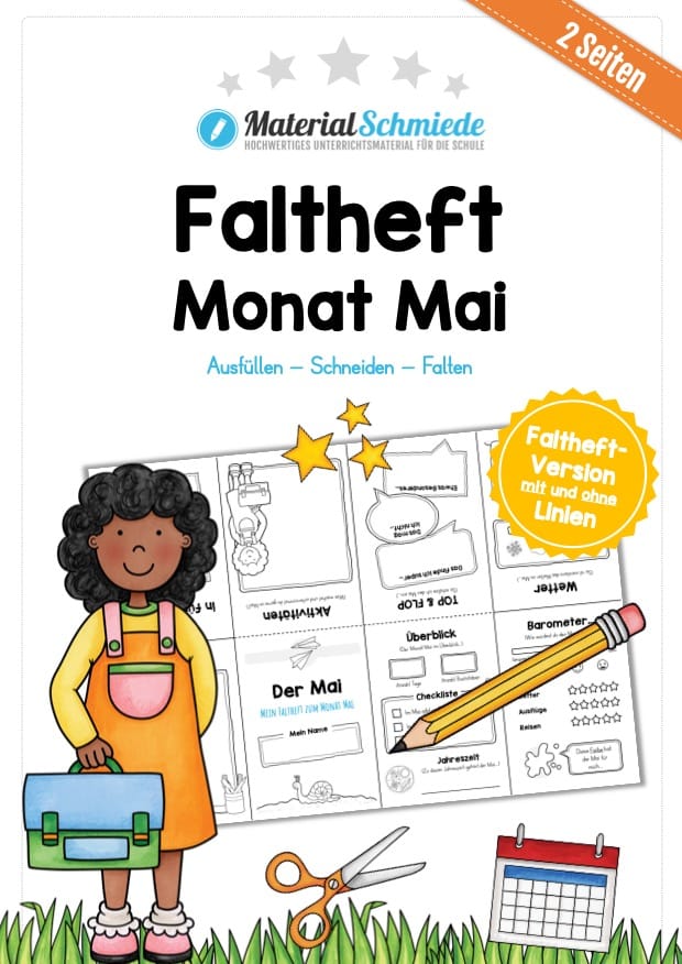 Faltheft: Monat Mai