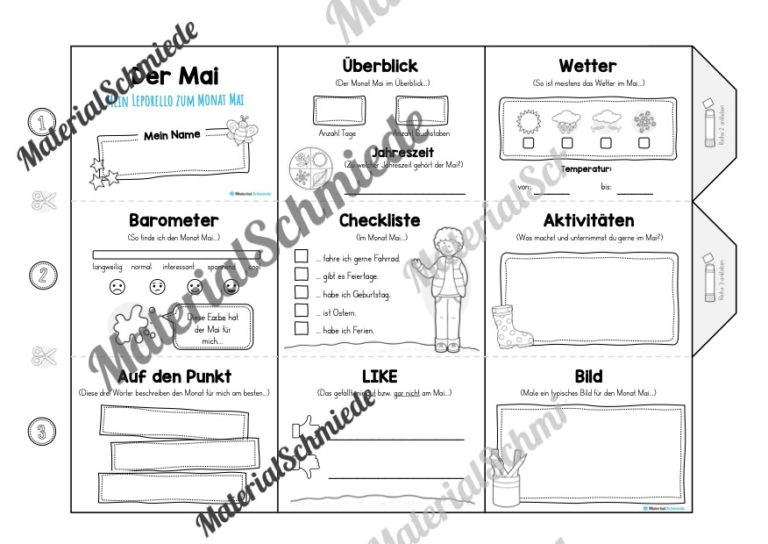 Leporello Monat Mai (Vorschau)