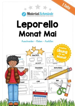 Leporello Monat Mai