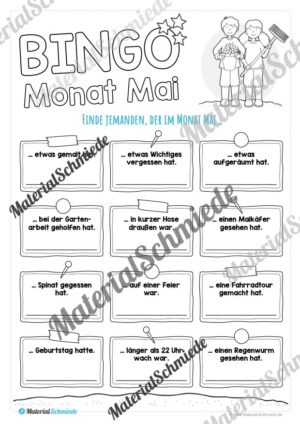 Bingo: Monat Mai (Vorschau)