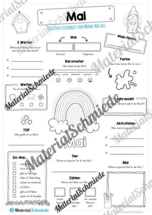 Steckbrief: Monat Mai (Vorschau)