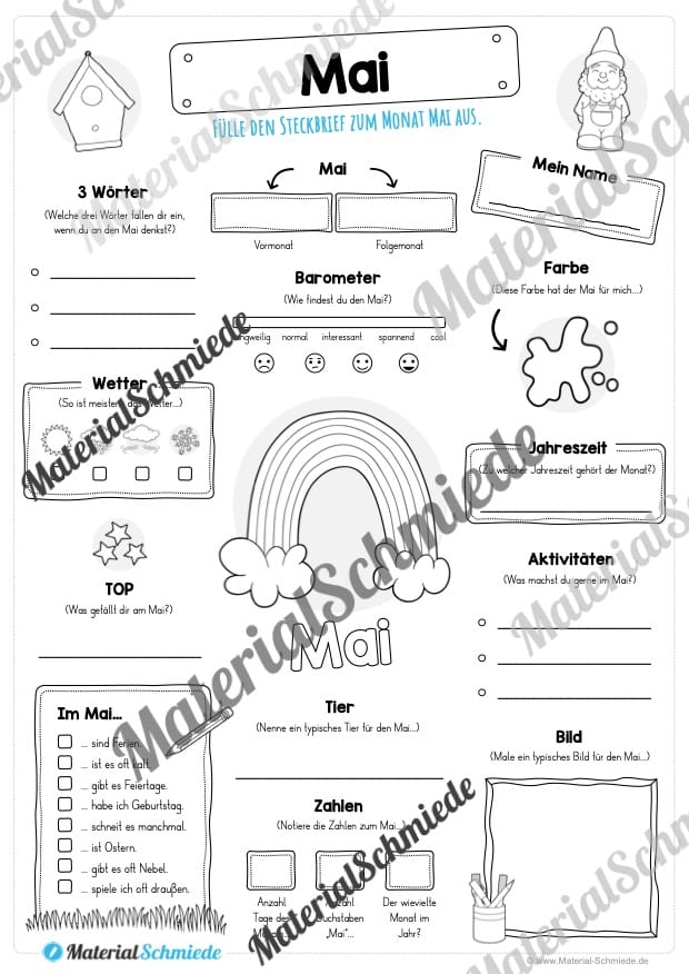 Steckbrief: Monat Mai (Vorschau)