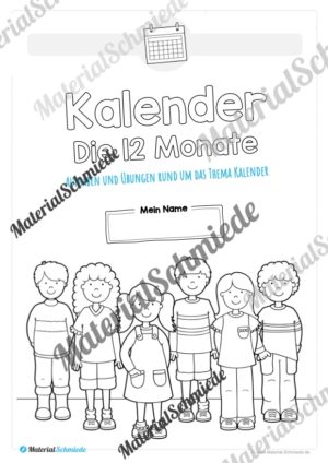 Kalender: Die 12 Monate (Deckblatt)