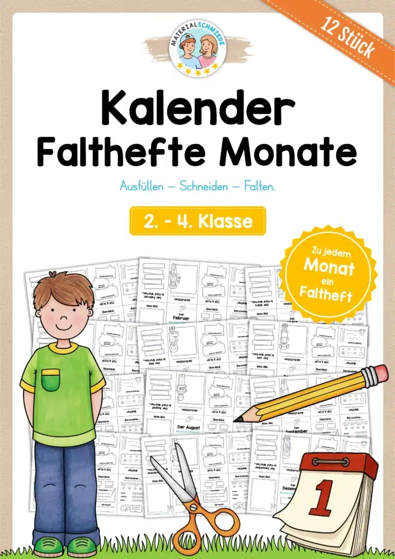 Bundle: Falthefte Monate (12 Stück)