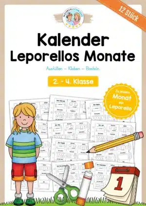 Bundle: Leporellos Monate (12 Stück)