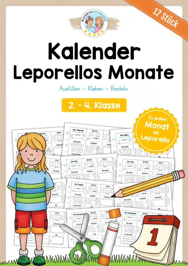 Bundle: Leporellos Monate (12 Stück)