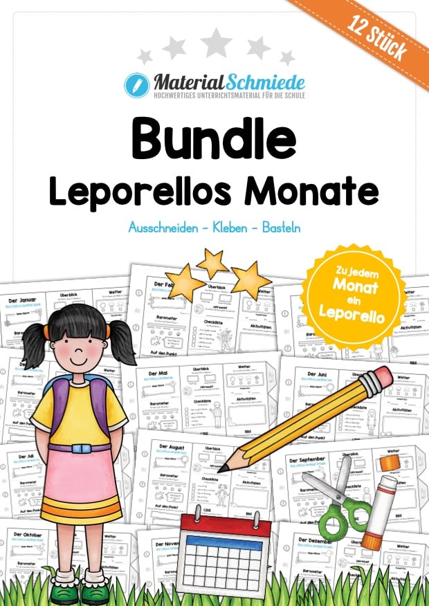 Bundle: Leporellos Monate (12 Stück)