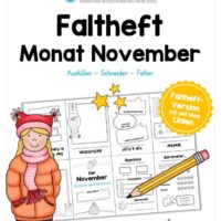 Faltheft: Monat November